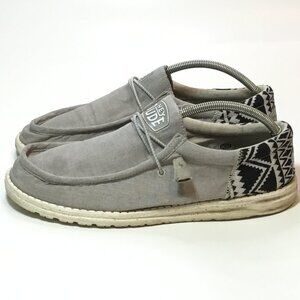 Hey Dude Men's Wally Funk Jacquard Aztec Loafer Shoes Size 11